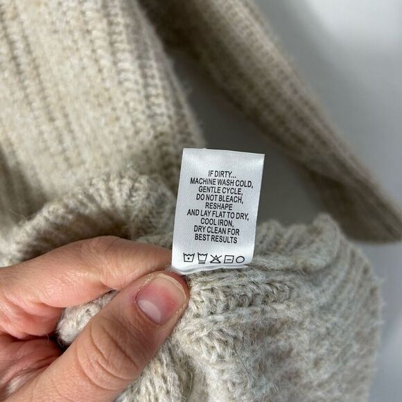 Tradlands Judith cocoon cardigan in oatmeal heather size XS - Picture 10 of 11